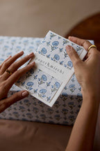 Carte fleurie – Jardin bleu
