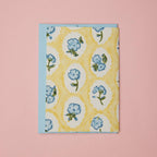 Carte de mariage – Fleurs bleues et jaunes