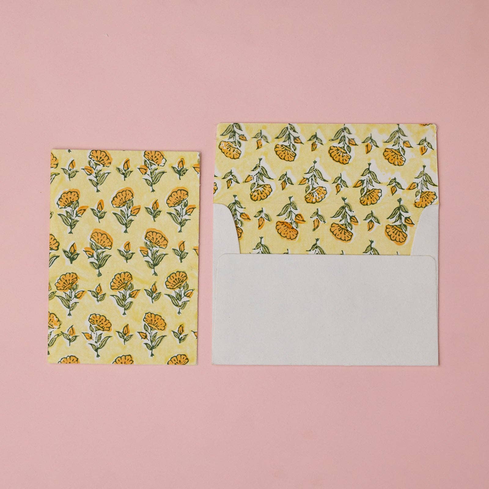 Carte fleurie – Fleurs orangées