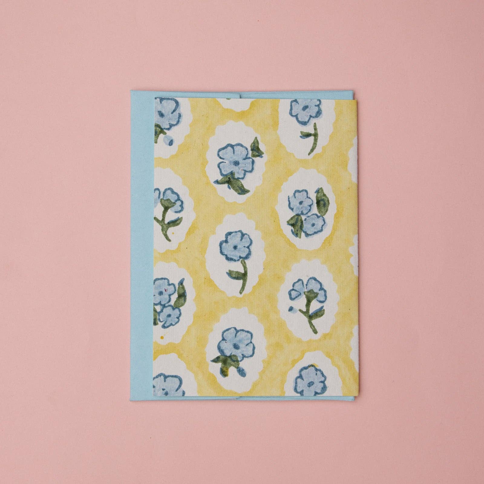 Carte d’anniversaire – Fleurs bleues