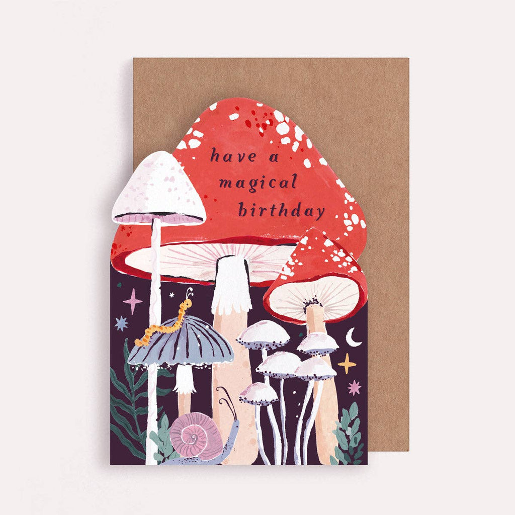 Carte d’anniversaire – Champignons magiques