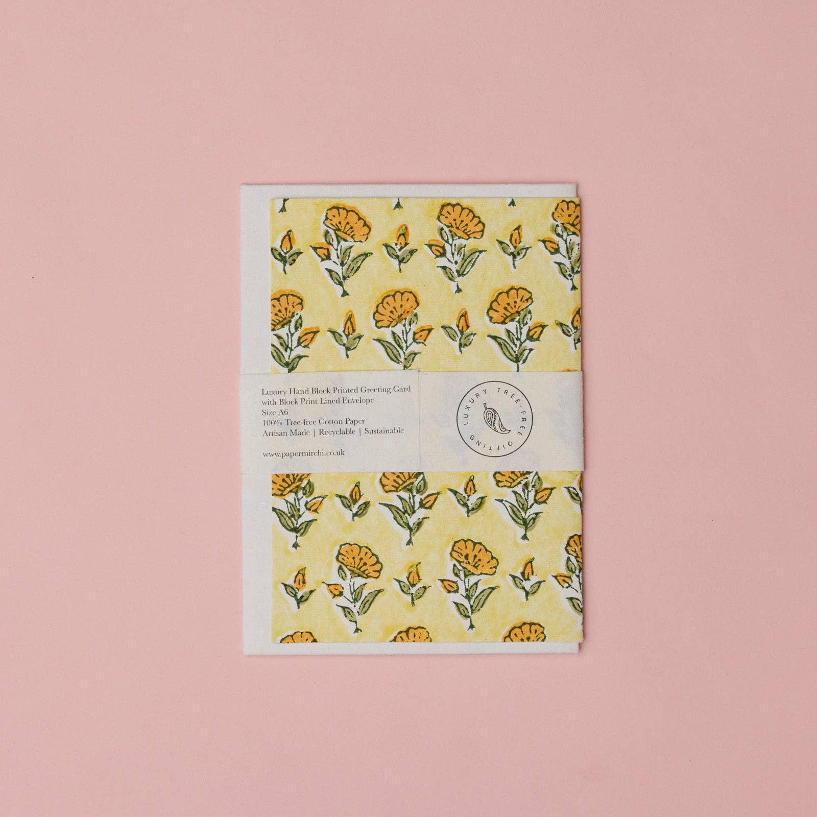 Carte fleurie – Fleurs orangées