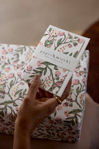 Carte fleurie – Jardin rose et doré
