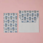 Carte fleurie – Jardin bleu