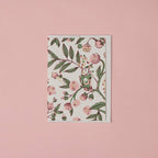 Carte fleurie – Jardin rose et doré
