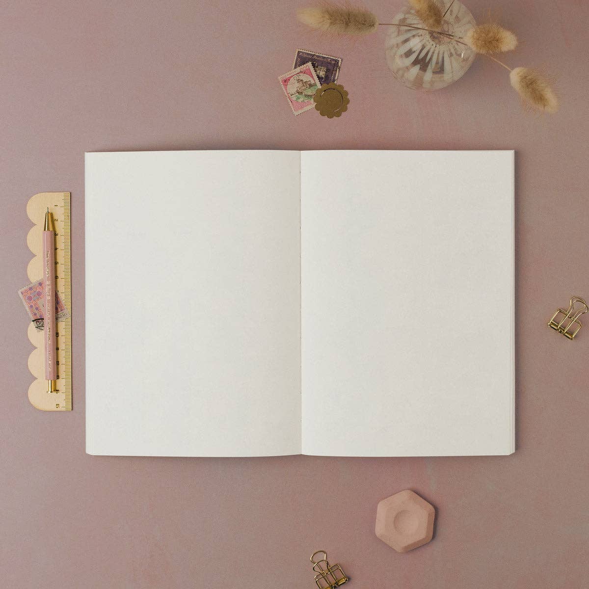 Carnet Croissant Café | Journal à pages vierges | Carnets