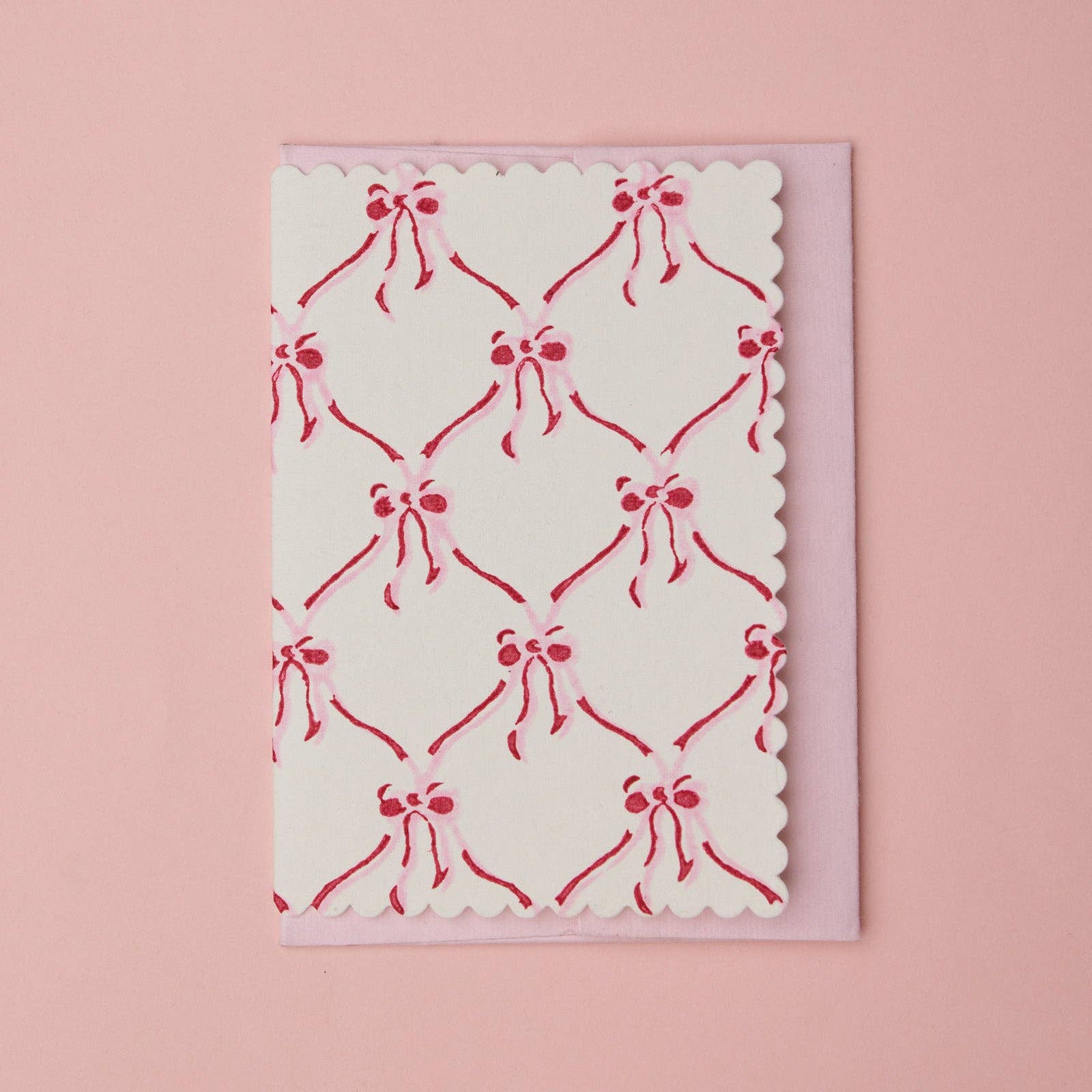 Carte illustrée – Nœuds roses