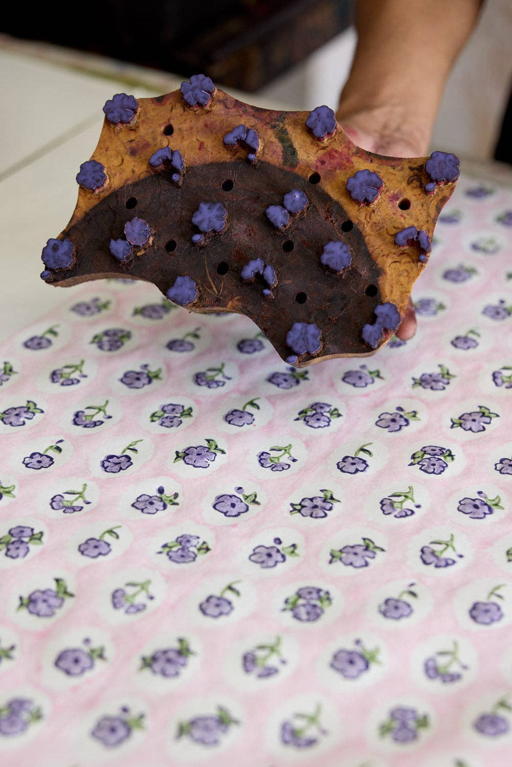 Carte fleurie – Petites fleurs violettes