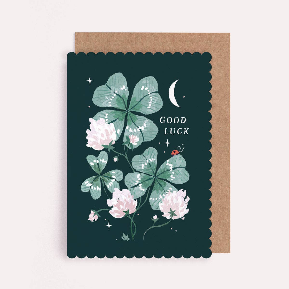 Carte de Bonne Chance de Jardin | Cartes de Bonne Chance Trèfle Porte-Bonheur