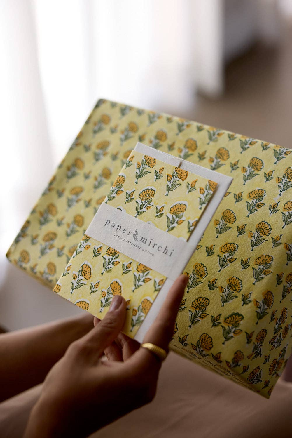 Carte fleurie – Fleurs orangées
