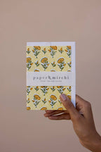 Carte fleurie – Fleurs orangées