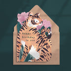 Cartes d'anniversaire en forme de tigre | Cartes de tigre | Cartes d'animaux | Cartes