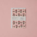 Carte fleurie – Petites fleurs sur fond rose poudré