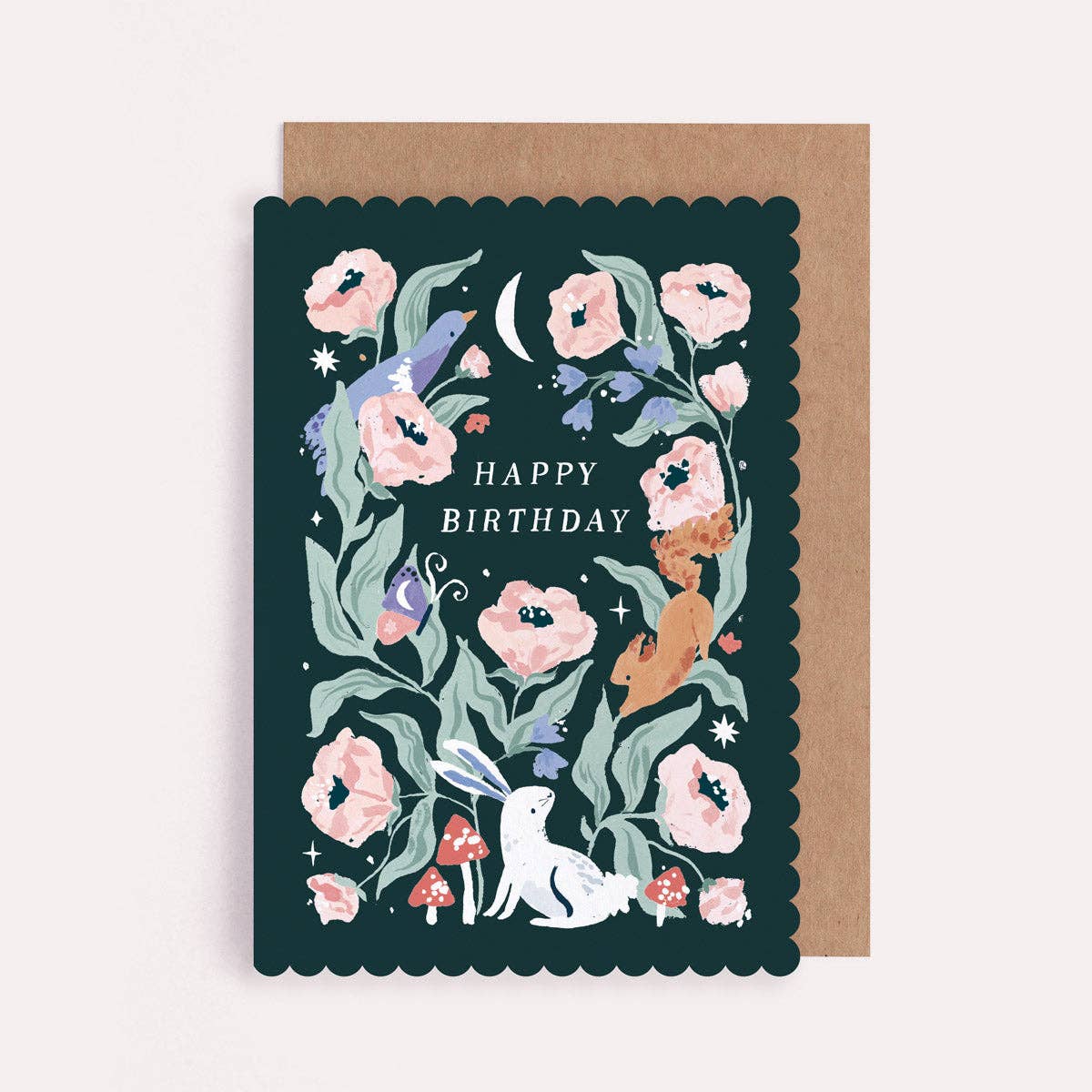 Carte d'anniversaire en forêt | Cartes d'anniversaire botaniques