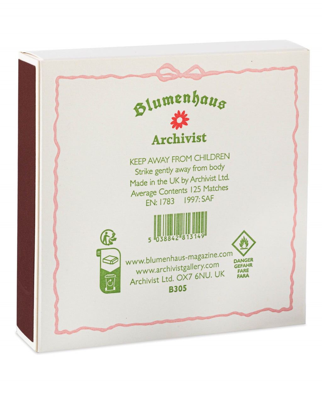 Boîte d'allumettes - Archivist x Blumenhaus Flower