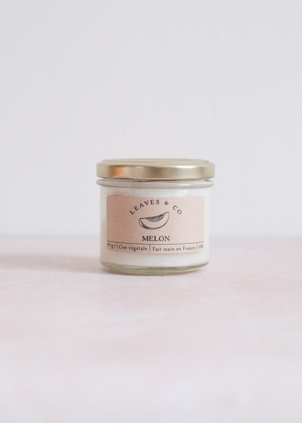 Bougie parfumée artisanale cire végétale - Melon