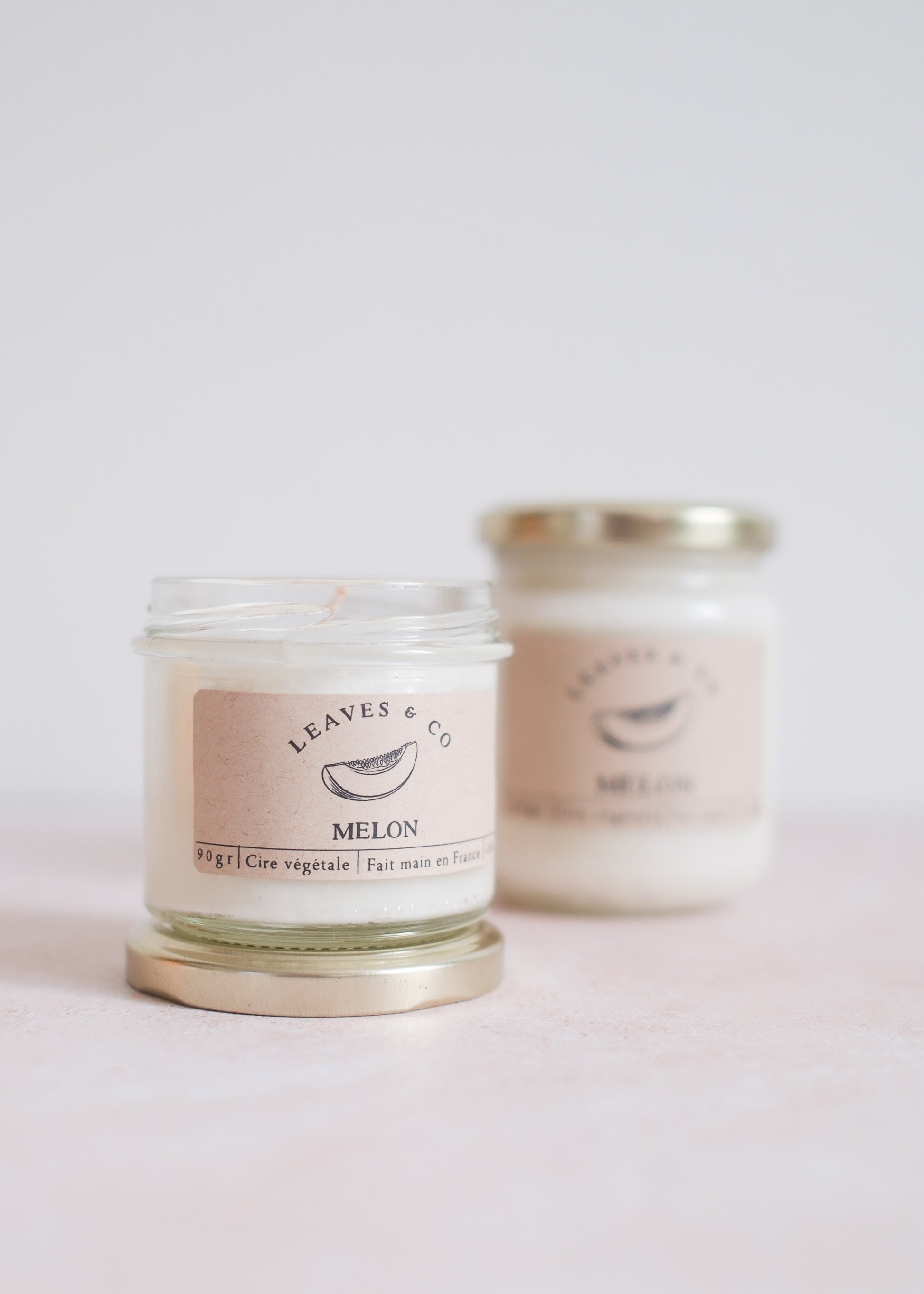Bougie parfumée artisanale cire végétale - Melon