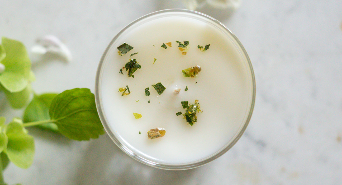Bougie parfumée artisanale cire végétale - Aloe vera