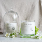 Bougie parfumée artisanale cire végétale - Aloe vera