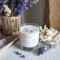 Bougie parfumée artisanale cire végétale - Fleur sauvage & Air marin