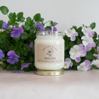 Bougie parfumée artisanale cire végétale - Violette