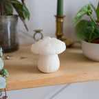 Bougie décorative Champignon crème