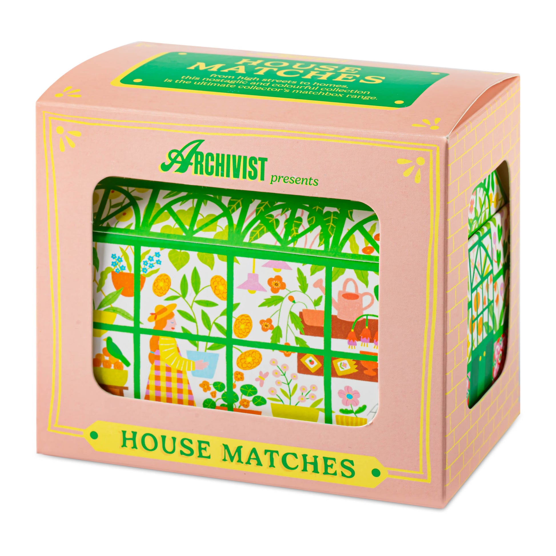 Boîte d'allumettes Maison - Serre aux fleurs