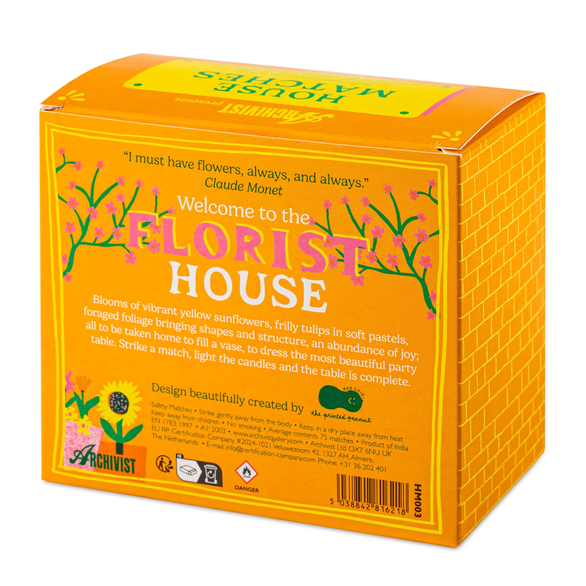 Boîte d'allumettes Maison - Fleuriste