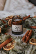 Sapin de Noël Bougie parfumée pot ambré