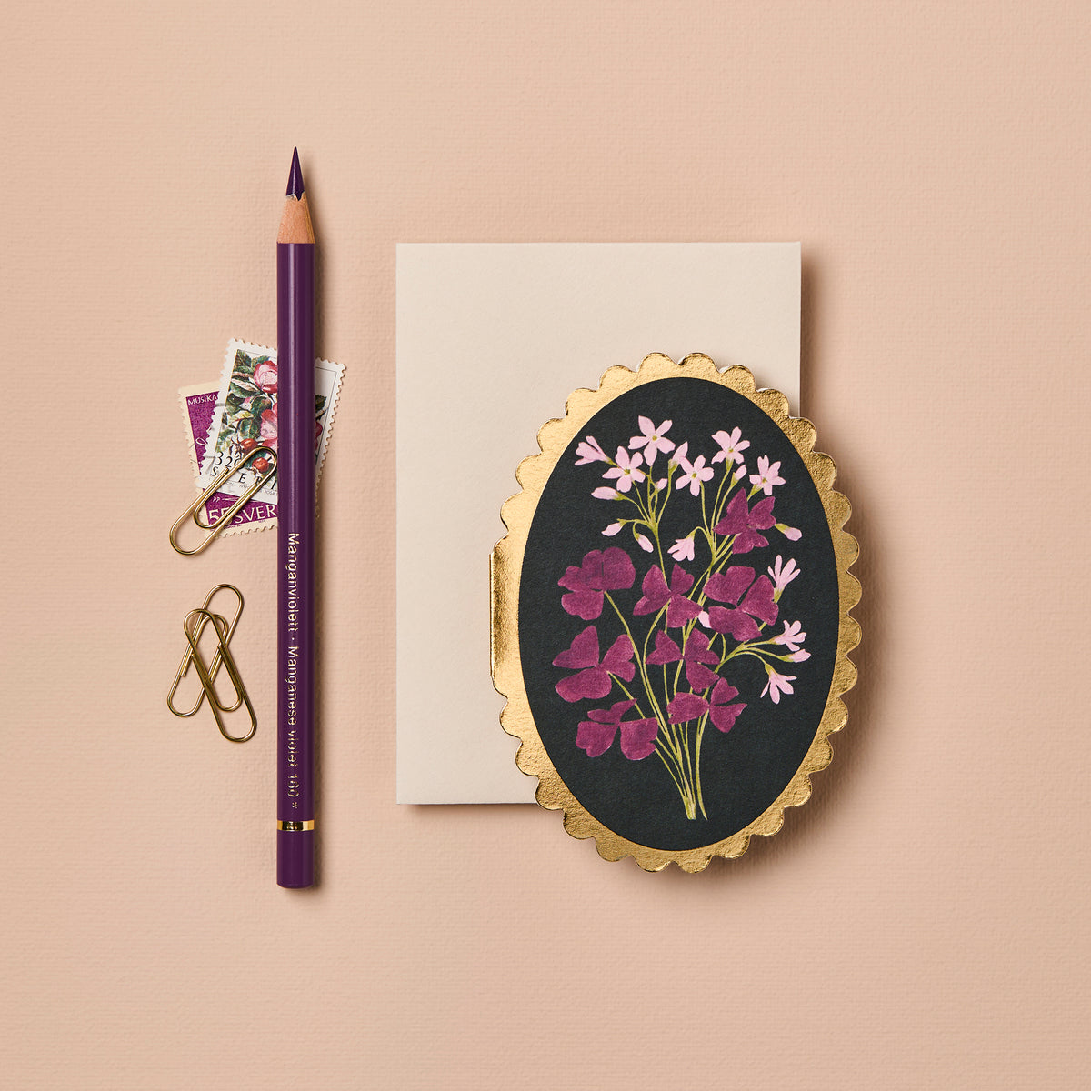 Mini carte fleurie – Oxalis