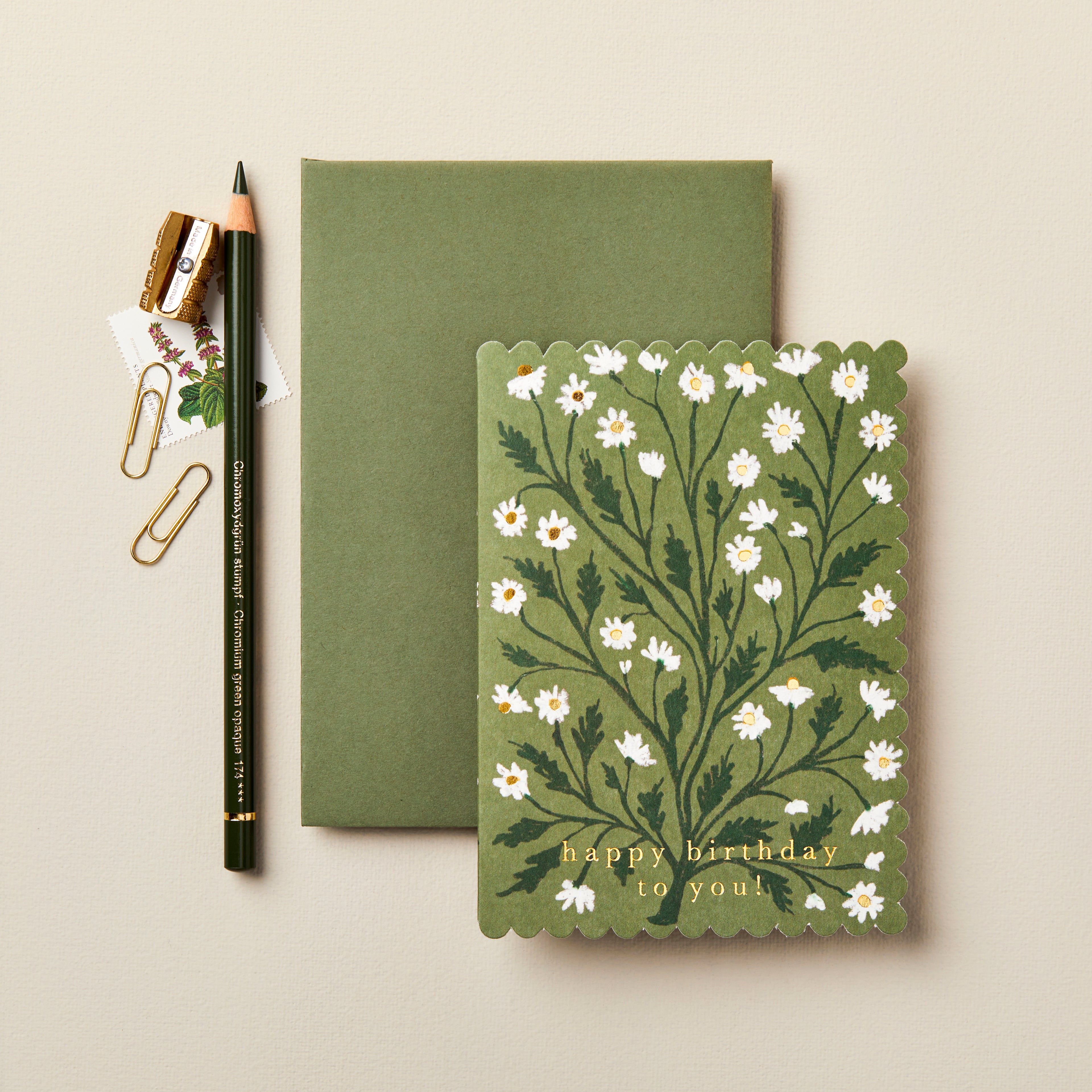Carte d’anniversaire fleurie – Marguerites