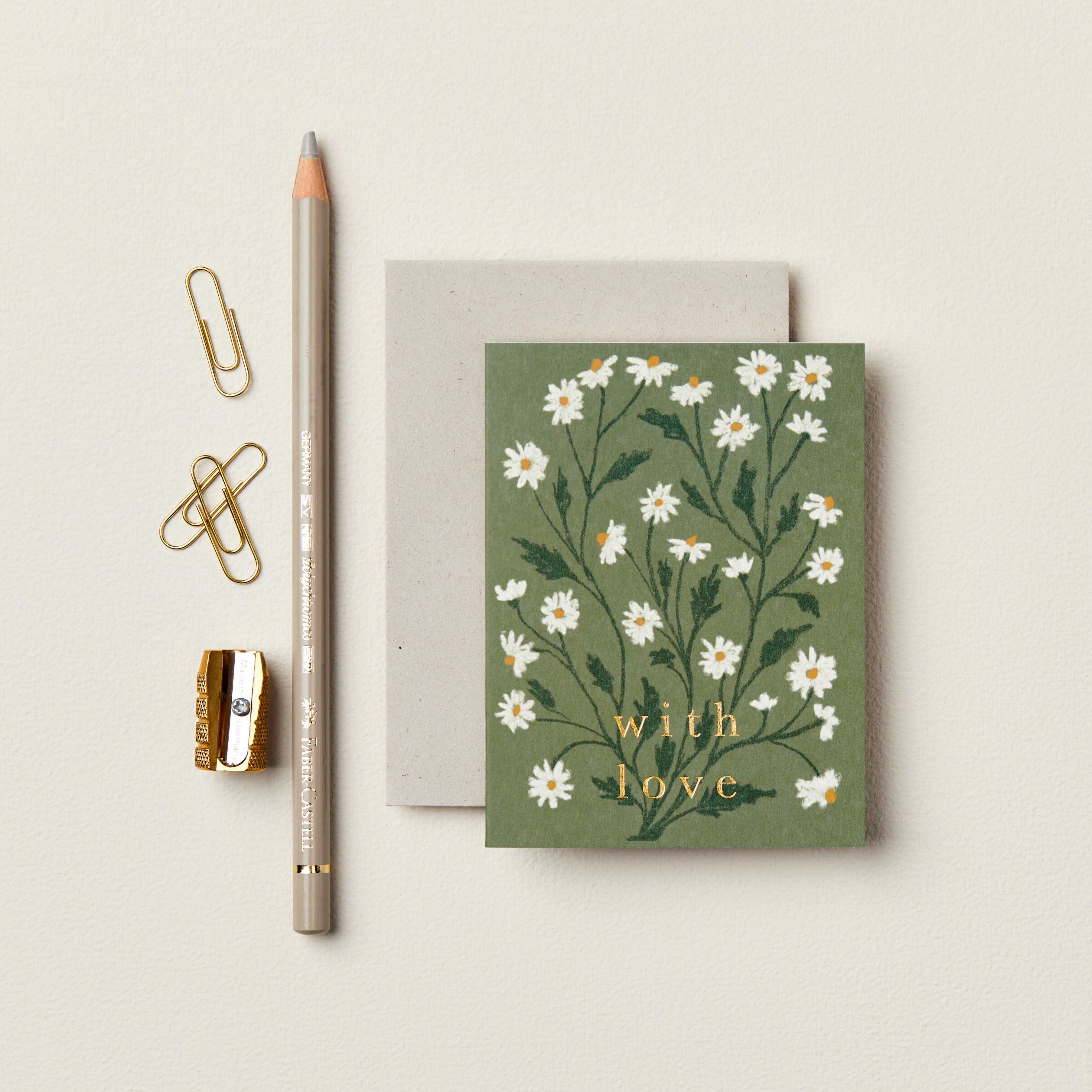 Mini carte fleurie – Marguerites With Love