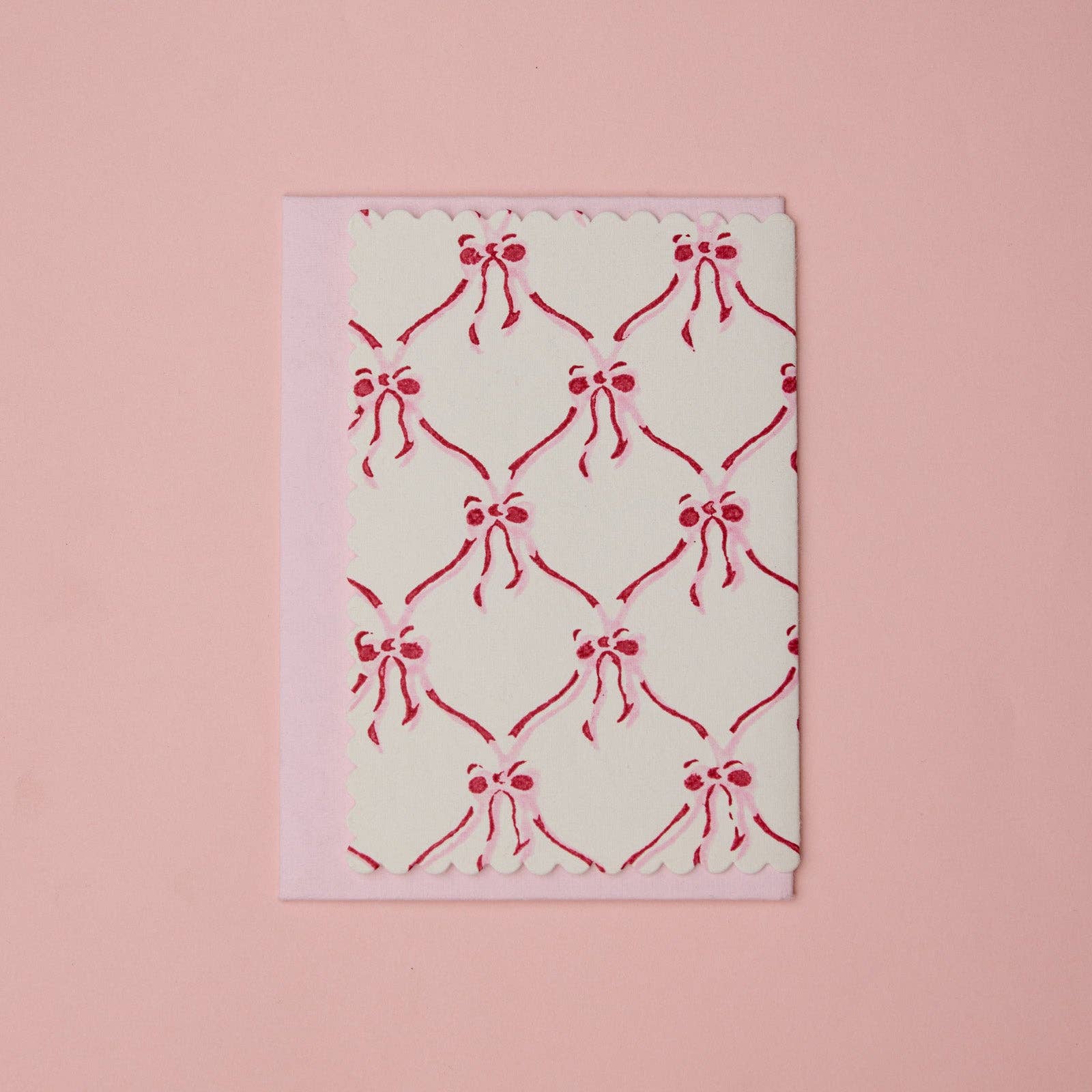Carte illustrée – Nœuds roses