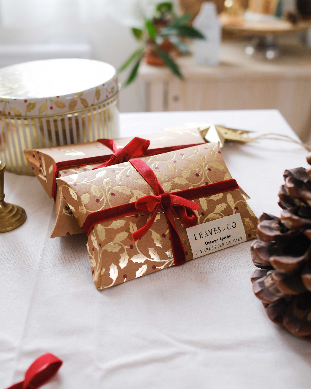 Lot de tablettes parfumées de Noël - Orange épicée