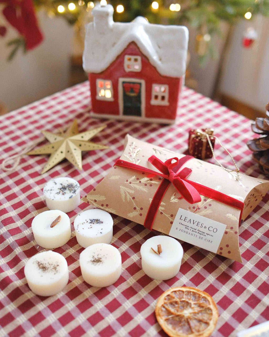 Pochon de Noël parfumé – 6 fondants de cire - Les bests sellers