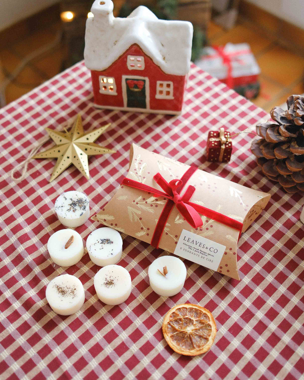 Pochon de Noël parfumé – 6 fondants de cire - Les bests sellers