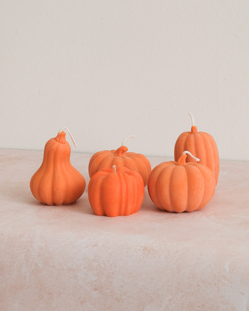 Bougie décorative citrouille Orange