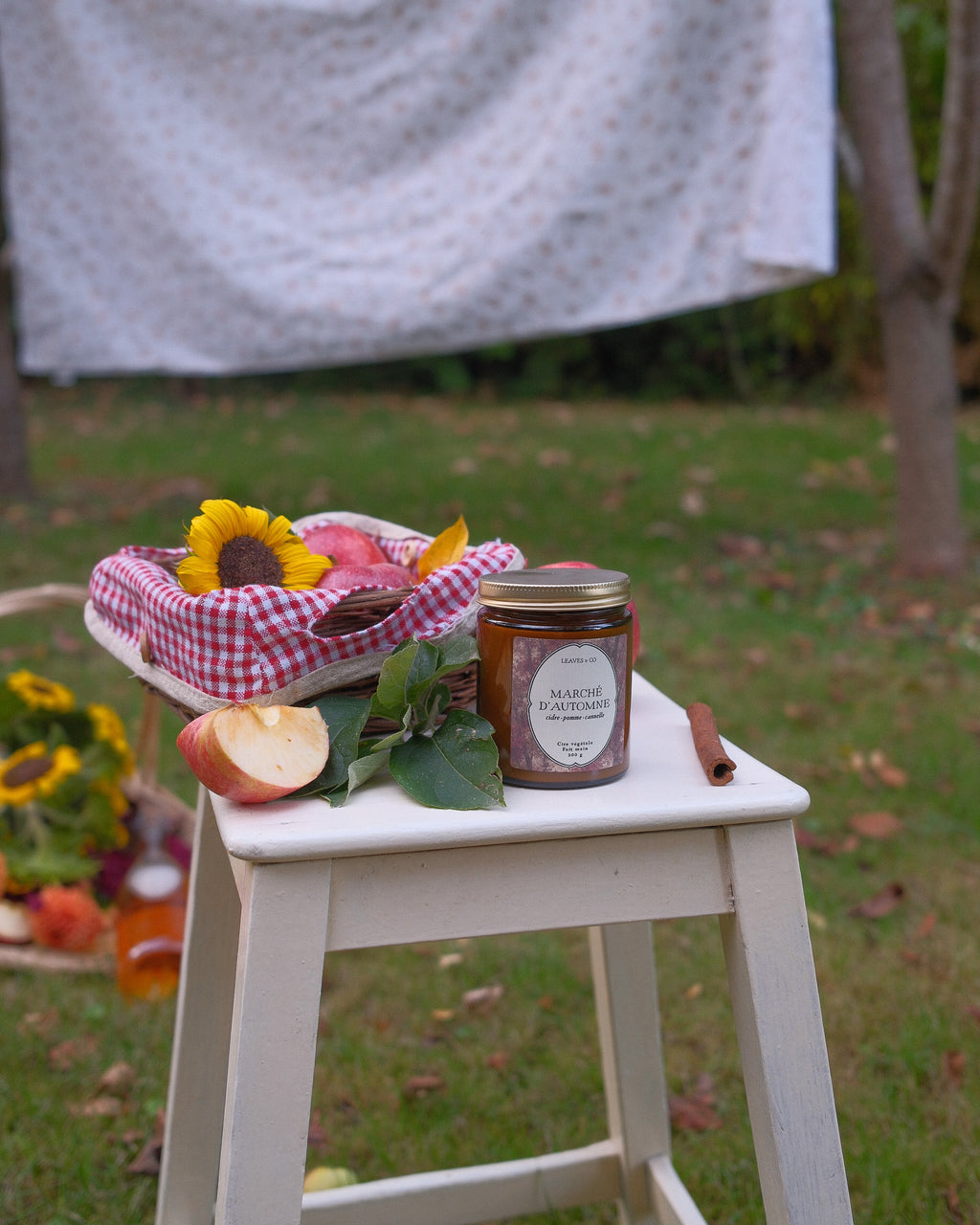 Bougie marché d'automne