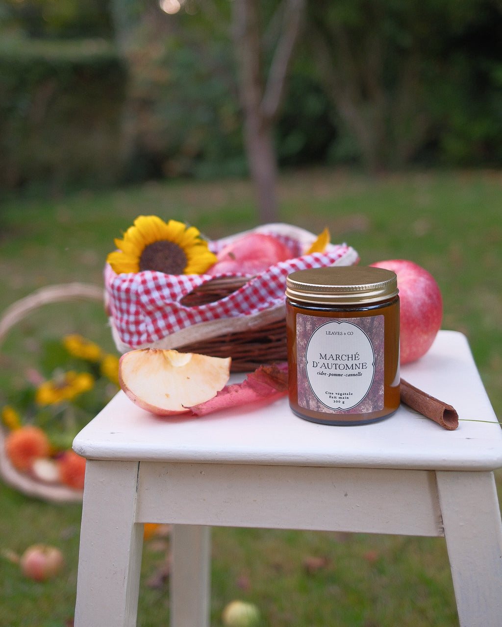 Bougie marché d'automne