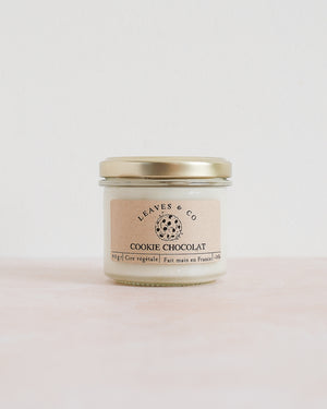 Bougie parfumée artisanale cire végétale - Cookie chocolat