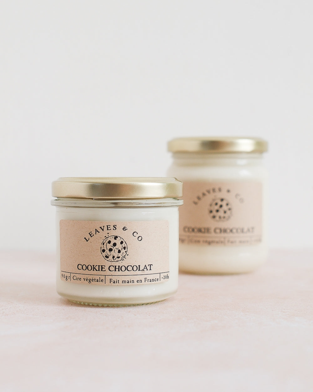 Bougie parfumée artisanale cire végétale - Cookie chocolat