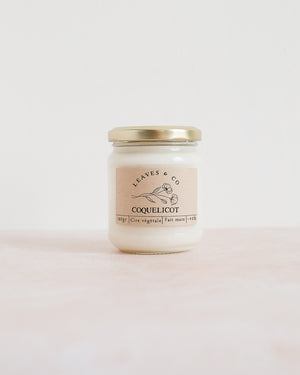 Bougie parfumée artisanale cire végétale - Coquelicot