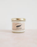 Handmade vegetable wax scented candle - Leather and wood