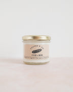 Handmade vegetable wax scented candle - Leather and wood