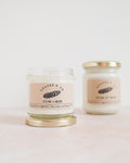 Bougie parfumée artisanale cire végétale - Cuir & Bois