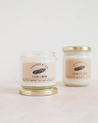 Bougie parfumée artisanale cire végétale - Cuir & Bois