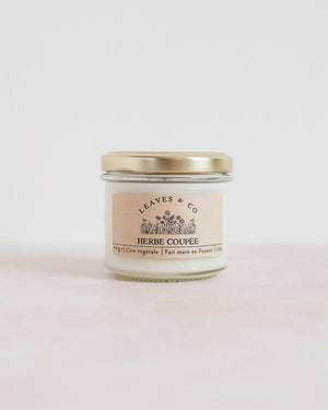 Bougie parfumée artisanale cire végétale - Herbe coupée
