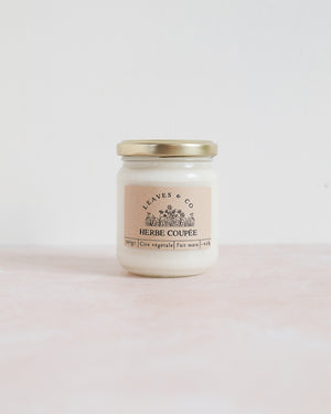 Bougie parfumée artisanale cire végétale - Herbe coupée