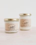 Handmade vegetable wax scented candle - Rice milk