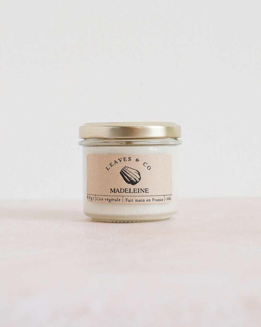 Bougie parfumée artisanale cire végétale - Madeleine